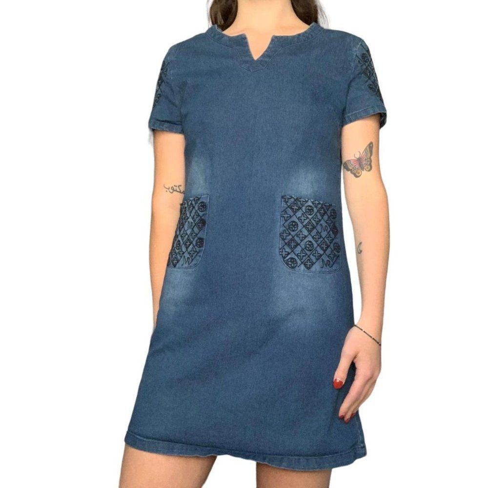 DENIM MINI DRESS